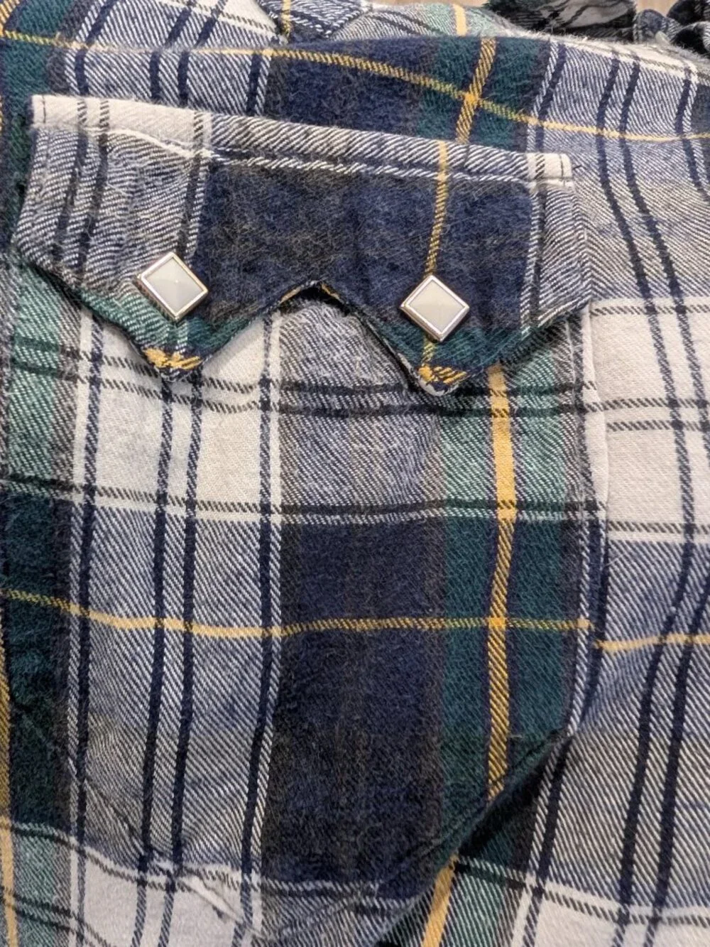 Rockmount | Heritage Plaid Western Flannel In Green/Blue